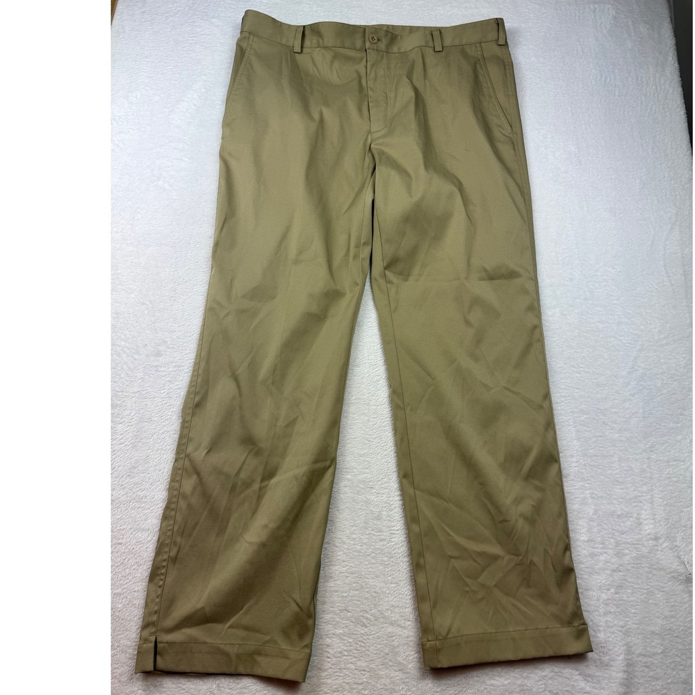 Nike Golf Dri-FIT Mens‎ Khaki Flat Front Chino Pants 36x30 Performance Trousers